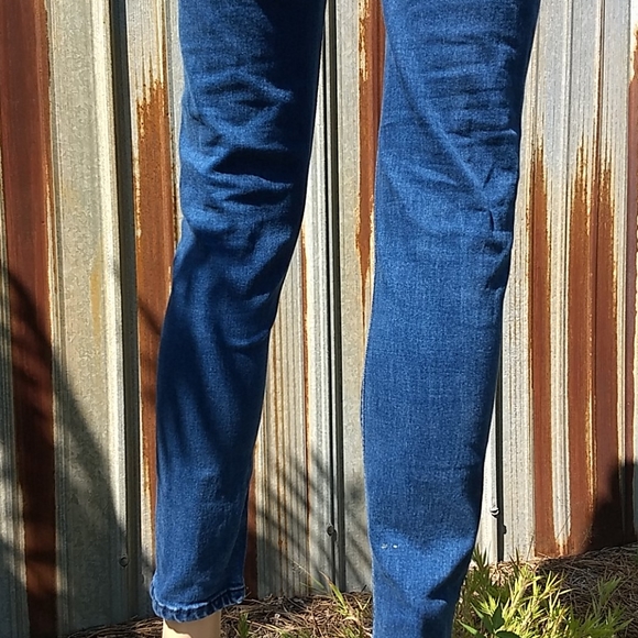 Skinny distressed denim overalls size S - Picture 14 of 17